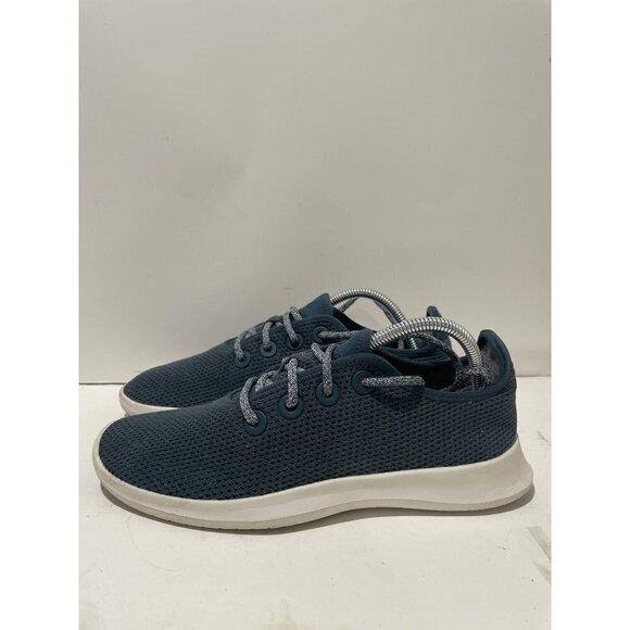 ALLBIRDS WOMENS WALKING TREE RUNNERS  LACE UP NAVY BLUE SIZE 10 SNEAKERS - Picture 1 of 6